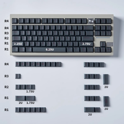 Zelda 104+21 PBT Dye-subbed Keycaps Set Black Legends for Cherry MX Mechanical Gaming Keyboard